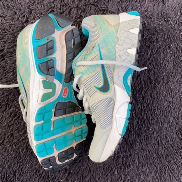 NIKE STRUCTURE 15 blue and white sneakers size 6.5 - Picture 4 of 4